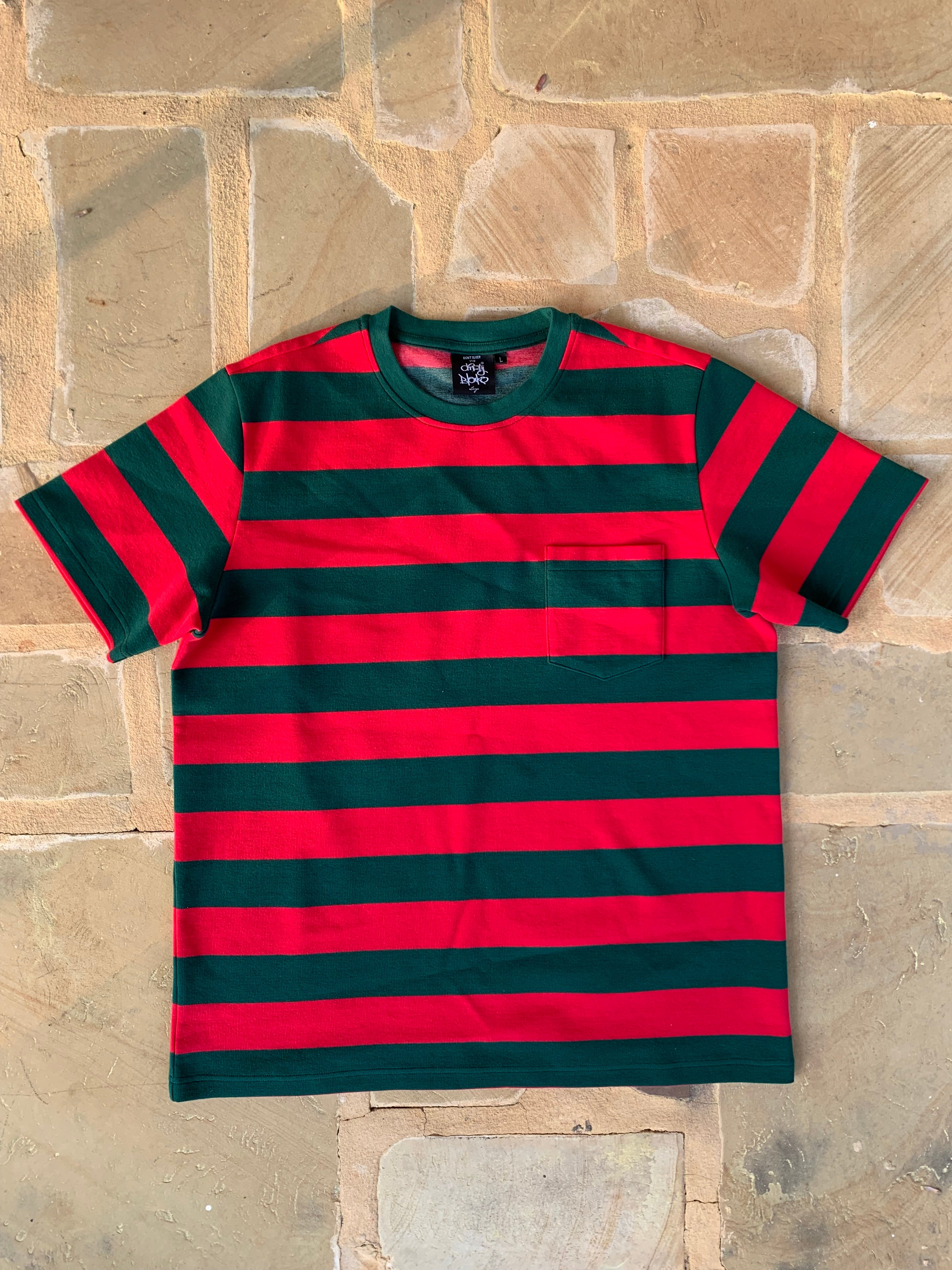 freddy kreuger reimagined striped tee